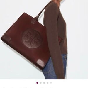 Tory Burch Brown Ella large Tote Bag